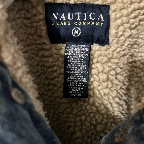 Vintage nautica womens wool jean jacket - Picture 2 of 3